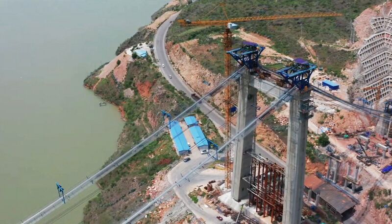 File:Jinshajiang Bridge TaoyuanDrone5.jpg