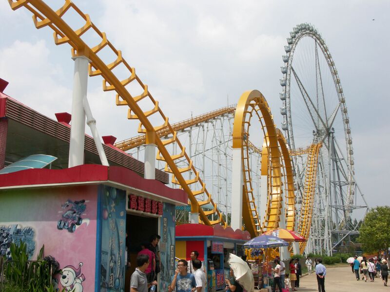 File:KunmingDaquanPark4LoopCoaster.jpg