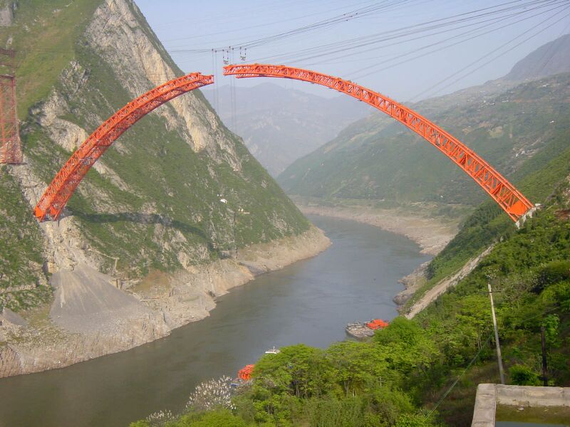File:WushanYangtzeArchConstructionGorge.jpg