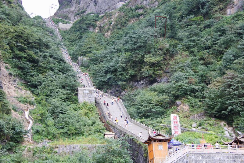 File:TianmenMountainSteps&Trees.jpg
