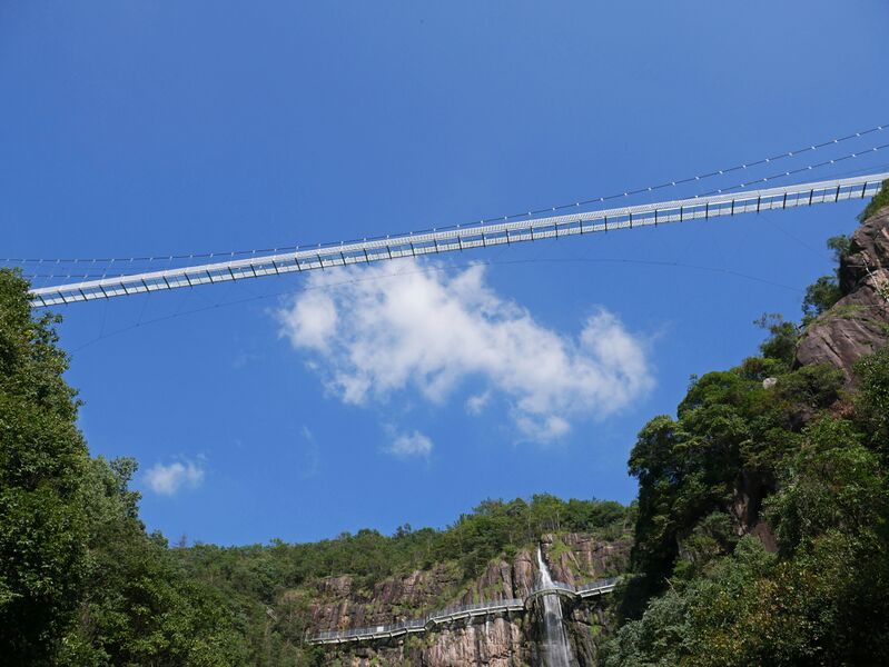File:LongchuanxiaFootbridgeBlueSky.JPG
