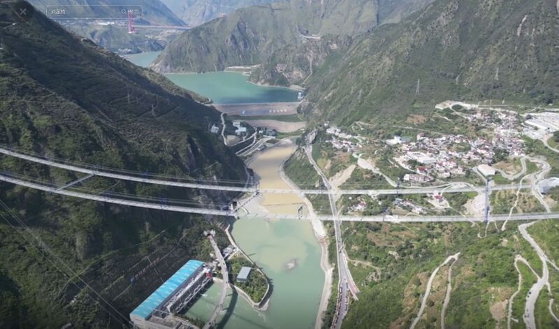 File:Daduhe Railway Bridge ChuanzangDroneRiver.jpg