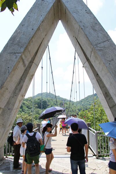 File:TianmenMountainFootbridge2013View.jpg