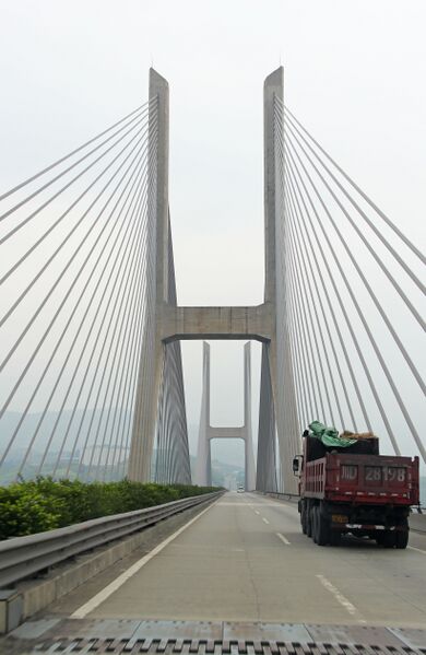 File:JinshajiangXipanTower&Road.jpg