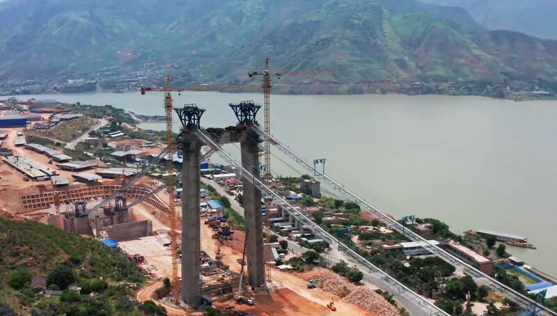 File:Jinshajiang Bridge TaoyuanDrone7.jpg