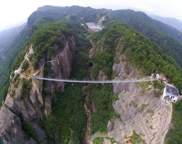 File:Shiniuzhai ScenicFootbridgeDrone.jpg