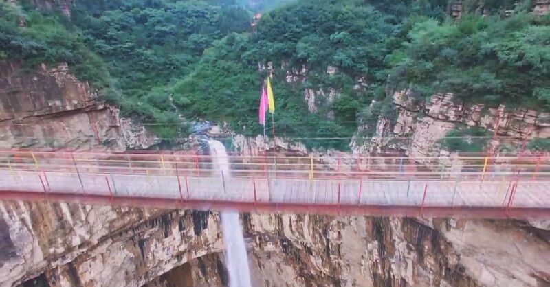 File:TianjishanFootbridgeDeckDrone.jpg