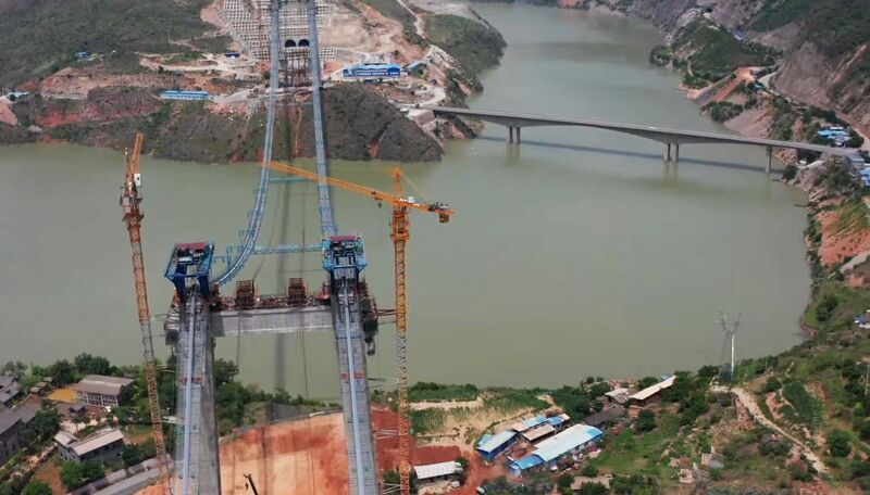 File:Jinshajiang Bridge TaoyuanDrone6.jpg