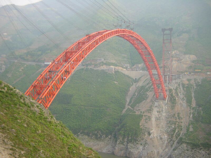 File:WushanYangtzeArchConstructionOpenGorge.JPG
