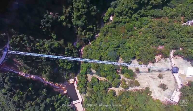 File:Yunmen Mountain Glass FootbridgeDrone2.jpg