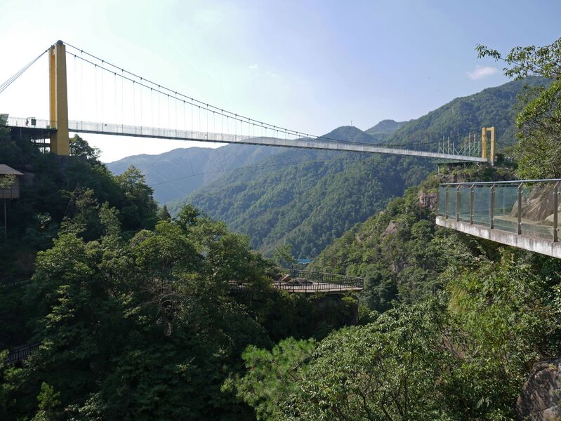 File:LongchuanxiaFootbridgeCanyonDrop.JPG