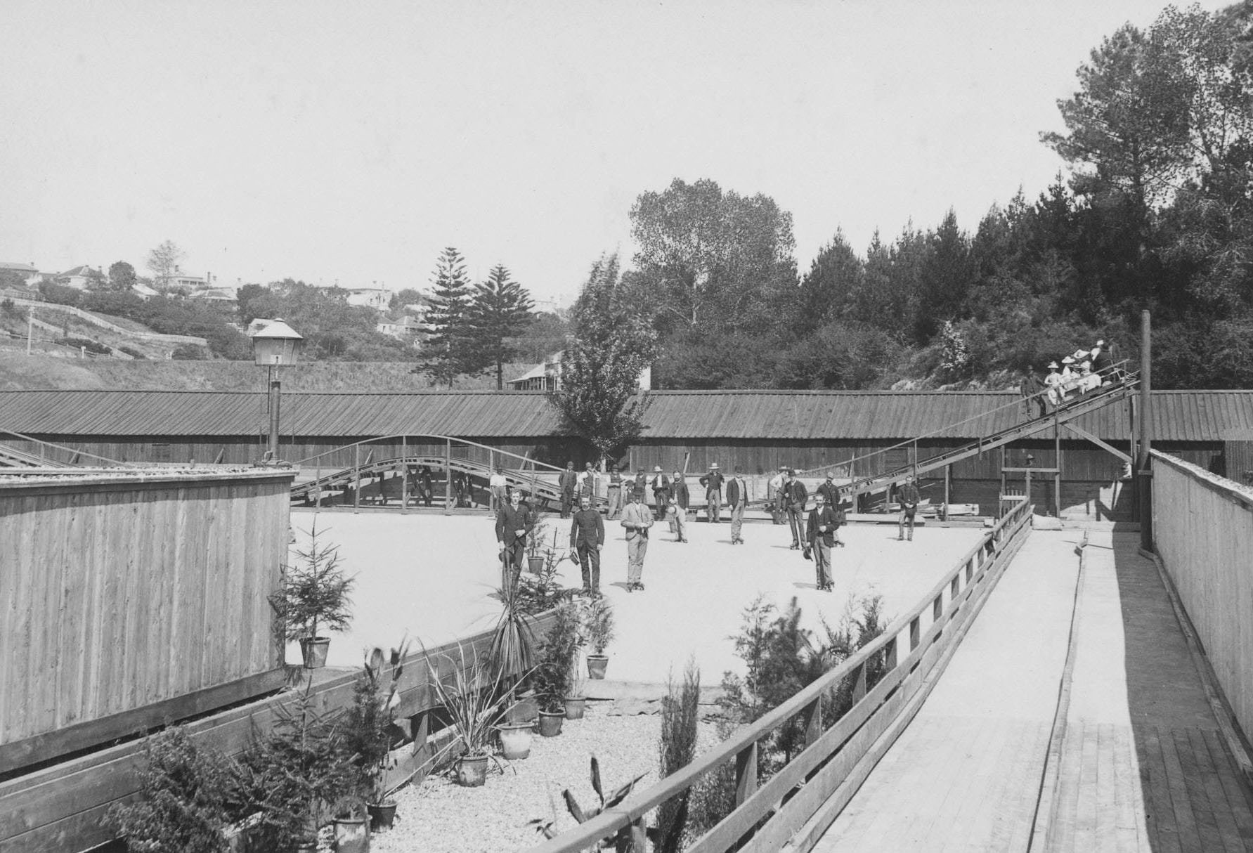 Switchback coaster at Zealandia Skating Rink, Parnell, Auckland.jpg